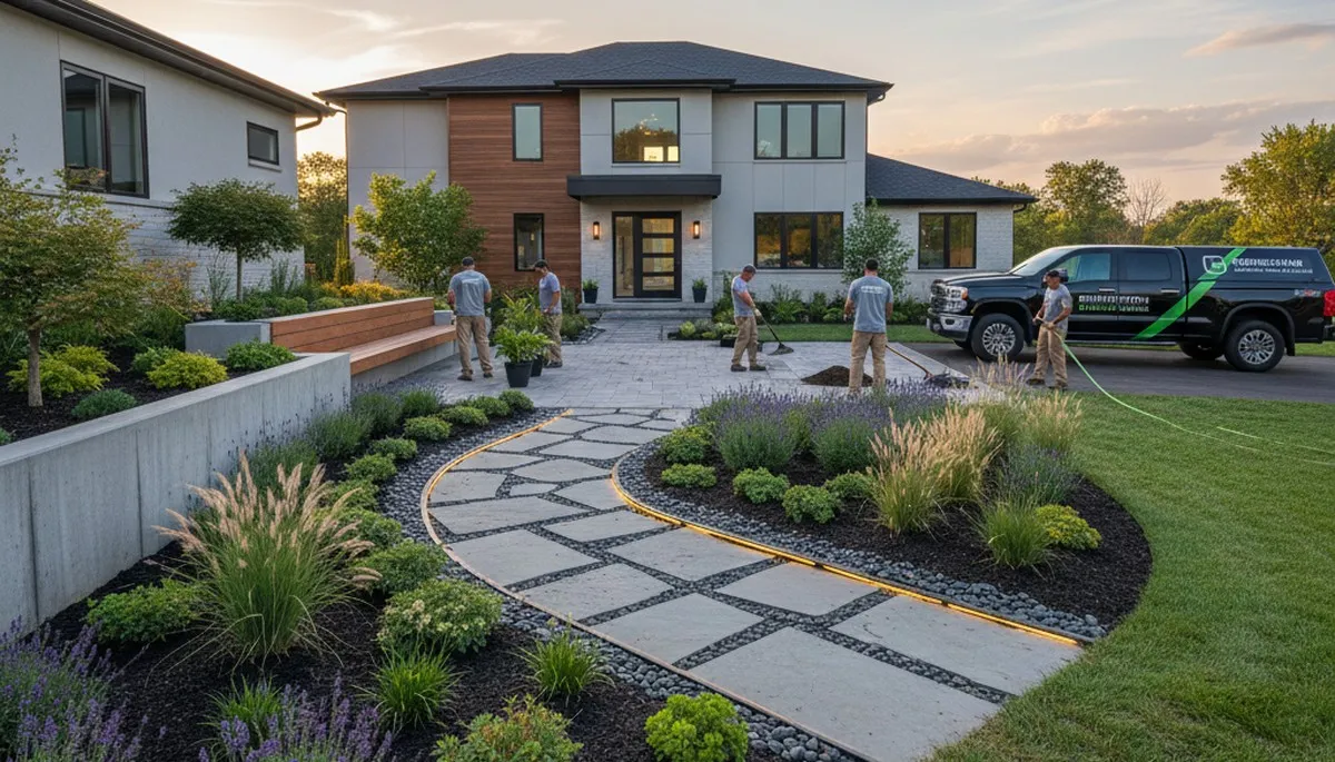 Landscaping service in Dayton, OH providing professional lawn and outdoor property care