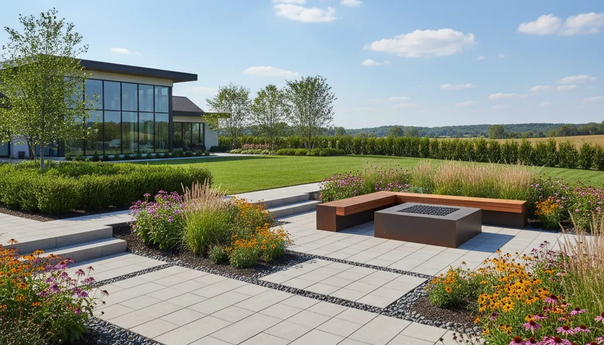 Landscaping team serving Dayton, OH with professional yard maintenance and lawn care services